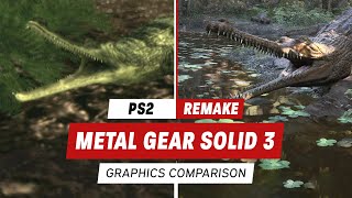 Metal Gear Solid 3 PS2 vs Metal Gear Solid 3 Remake Delta Snake Eater Comparison [upl. by Nilauqcaj]