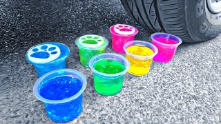 Running Over Stuff With Car  Car vs Slime and Balloons  Crushing Things With Car ASMR [upl. by Ennej770]