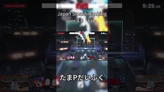 Japan Smash Ranking ver40 6th たまPだいふく【2024年上半期日本スマブラランキング】スマブラsp smashultimate スマブラ大会 [upl. by Enyawal]