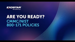 Are You Ready CMMCNIST 800171 Policies [upl. by Wey]