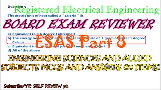 REE Board Exam Reviewer ESAS Part 8  50  Items  Objective type Questions and Answers [upl. by Nyledam]