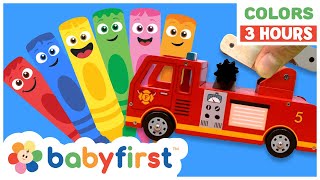 Toddler Learning Video  COLOR CREW  Songs Magic Toys amp More  3 Hours Compilation  BabyFirst TV [upl. by Zimmerman]