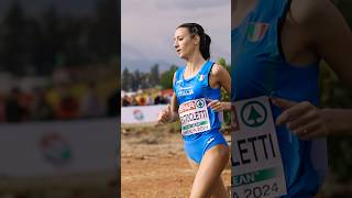 Regina del cross 👑 Nadia Battocletti 🇮🇹 wins gold again Antalya2024 crosscountry running [upl. by Ordep]