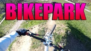 Action im Bikepark  Downhill  Jumps  Wheelies  sylex fährt [upl. by Ecnarret]