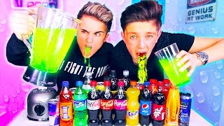 FIZZIEST DRINK IN THE WORLD CHALLENGE With Morgz GONE WRONG Coke Sprite RedBull amp MORE [upl. by Felicio]