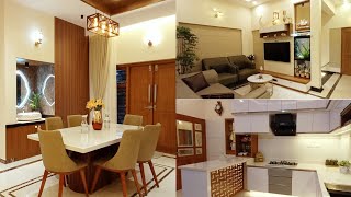 home tour video Malayalam stunning interior trending home designs 2800sqft [upl. by Horsey916]