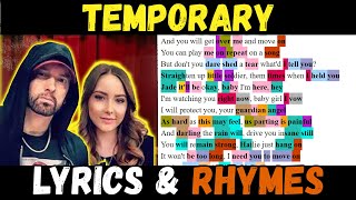 Eminem  Temporary Lyrics and Rhymes Highlighted Video [upl. by Hurley]