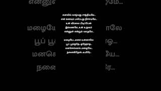 Manasellam Mazhaiye 😍💕 blackscreenlyrics [upl. by Annnora]