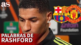 EUROPA LEAGUE  BARCELONA 2  MANCHESTER UNITED 2  RASHFORD contrariado con el ÁRBITRO  AS [upl. by Leontine477]