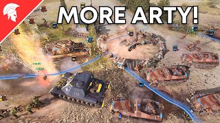 MORE ARTY  Afrikakorps Gameplay  3vs3 Multiplayer  Company of Heroes 3 [upl. by Htaras79]