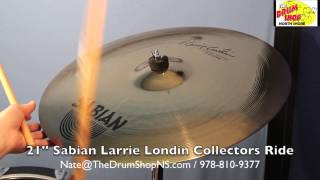 Sabian Larrie Londin Signature Ride 21  The Drum Shop North Shore [upl. by Ellecrag]