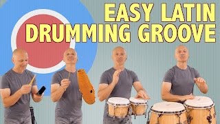 Easy Latin Drumming Ensemble  Cha Cha [upl. by Aurora532]