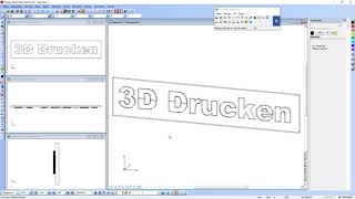 DesignCAD 3DSchriftzug [upl. by Oehsen]