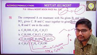 Q17NEET PYQs  Alcohols Phenols and Ethers NCERT Line by Line  Page217neet2025 class11 class12 [upl. by Ahsirak]