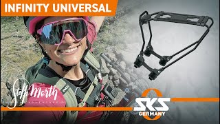 Steffi Marth zeigt euch die Features des Gepäckträgers INFINITY UNIVERSAL [upl. by Latvina]