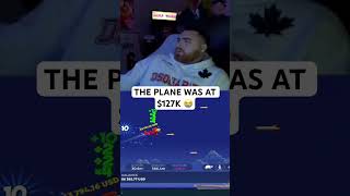 LosPollosTV almost won BIG on the plane game 😳 lospollostv gambling shorts [upl. by Oninrutas47]