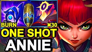 Wild Rift China Annie Mid  24KILL MAX AP BURST ANNIE BUILD RUNES  Mejai Hyper Carry Item [upl. by Lauzon]