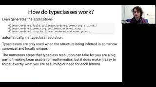 Lean Together 2021 Automatically generalising theorems using typeclasses in Lean [upl. by Marlow]