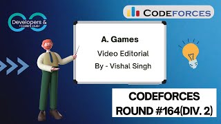 A Games  Codeforces Round 164 Div 2  Codeforces  DCC NITA [upl. by Aneeles850]