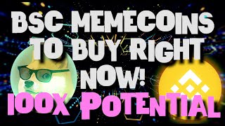 Memecoins to Buy Now  5 Binance Smart Chain Coins to the Moon 100x Potential [upl. by Franciscka]