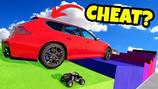 Testing GIANT CHEAT Cars on This IMPOSSIBLE Stair Climb BeamNG Drive Mods [upl. by Haldeman]