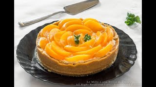 Crostata senza cottura alle pesche sciroppate [upl. by Labaw]