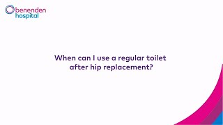 When can I use a regular toilet after hip replacement [upl. by Anewor528]