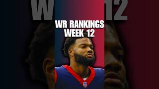 WRs Rankings for Fantasy Football Week 12 nfl shorts [upl. by Beaulieu]