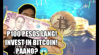 BITCOIN PHILIPPINES  PAANO MAG INVEST SA BITCOIN  P100 PESOS LANG PWEDE NA EASIEST WAY [upl. by Purvis]