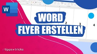 Professionelle Flyer mit Word erstellen  so gehts [upl. by Dawes]