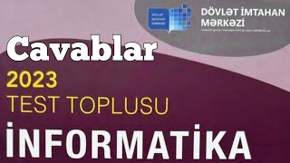 İnformatika test toplusu cavabları 2023 DİM [upl. by Ycat]