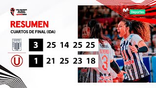 RESUMEN Alianza Lima 3️⃣  1️⃣ Universitario  4TOS DE FINAL IDA  LNSV 20232024 👋🏐🏆 [upl. by Ecined]