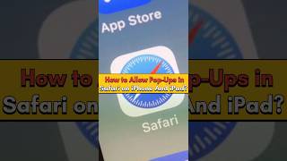 How to allow popups in Safari on iPhone and iPadhowtoallowpopupinsafariphone iphonetipsandtricks [upl. by Lole450]