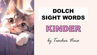 Dolch Sight Words Kinder [upl. by Domingo]