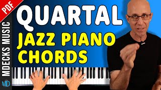 Easy Jazz Piano Exercise To Master Quartal Voicings Works for All Levels jazzpiano [upl. by Nellad]