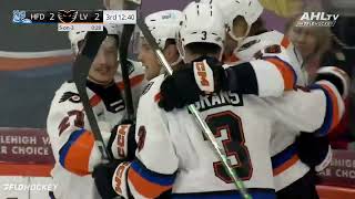 Rodrigo Ābols Assist vs Hartford Wolf Pack 12102024  AHL [upl. by Reldnahc]