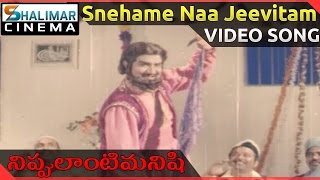 Nippulanti Manishi Movie  Snehame Naa Jeevitam Video Song  NTR Latha  ShalimarCinema [upl. by Bradney781]