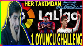 HER TAKIMDAN 1 OYUNCU CHALLENG AMA LALİGA  efootball 2025 [upl. by Homovec]