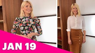 Holly Willoughbys This Morning Outfits January Week 1 2019 [upl. by Licastro988]