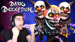 THE CLOWNS BROKE THE GAME AND MADE ME RAGE  Dark Deception S Ranks  Part 4 [upl. by Loats]