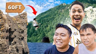 Unang CLIFF DIVING ng BG  Island Hopping [upl. by Entirb]