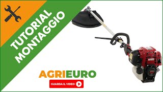 Decespugliatore a scoppio EuroMech HO 50C montaggio [upl. by Atteynot]