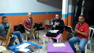 Hino 428 CCB Clarinete Sax Alto e 2 Sax Tenores  quarteto com saxofone  sax ccb [upl. by Anala]