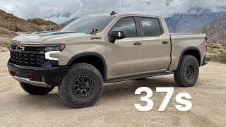 How to fit 37s on a 2022 Silverado 1500 ZR2 [upl. by Noimad315]