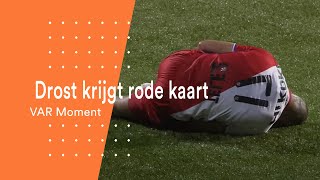 Drost krijgt rode kaart  Heracles  Utrecht  VAR Moment [upl. by Adekram800]