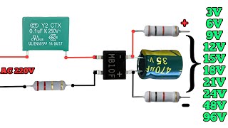 INPUT AC 110V220V To OUT 3V 6V 9V 12V 15V 18V 21V 24V  Use All Volt MCPCB [upl. by Gleason606]