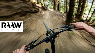 Adrenaline Rush GoPro POV on Champerys Insane World Cup Downhill Track  RAAW Laps [upl. by Ranee]