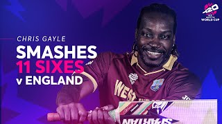 Chris Gayle tears England apart  ENG v WI  T20WC 2016 [upl. by Klara]