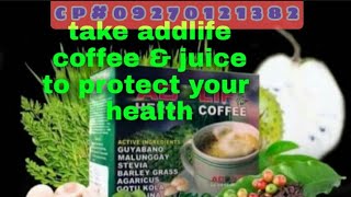 ADDLIFE coffee amp ADDLIFE juice benefits is good for your health ml3b healthy [upl. by Mendive]