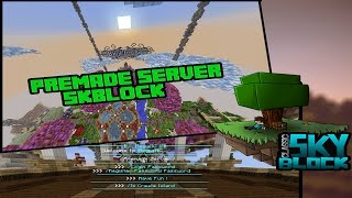 MINECRAFT PREMADE SKYBLOCK SERVER DOWNLOAD [upl. by Innavoig]